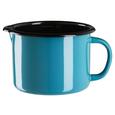 Milchtopf Lorena Schwarz/petrol - Petrol/Schwarz, KONVENTIONELL, Metall (12cm) - Mömax modern living