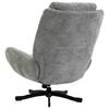 FÅTÖLJ NINA - ljusgrå/svart, Modern, metall/textil (72/96/87cm) - Bessagi Home
