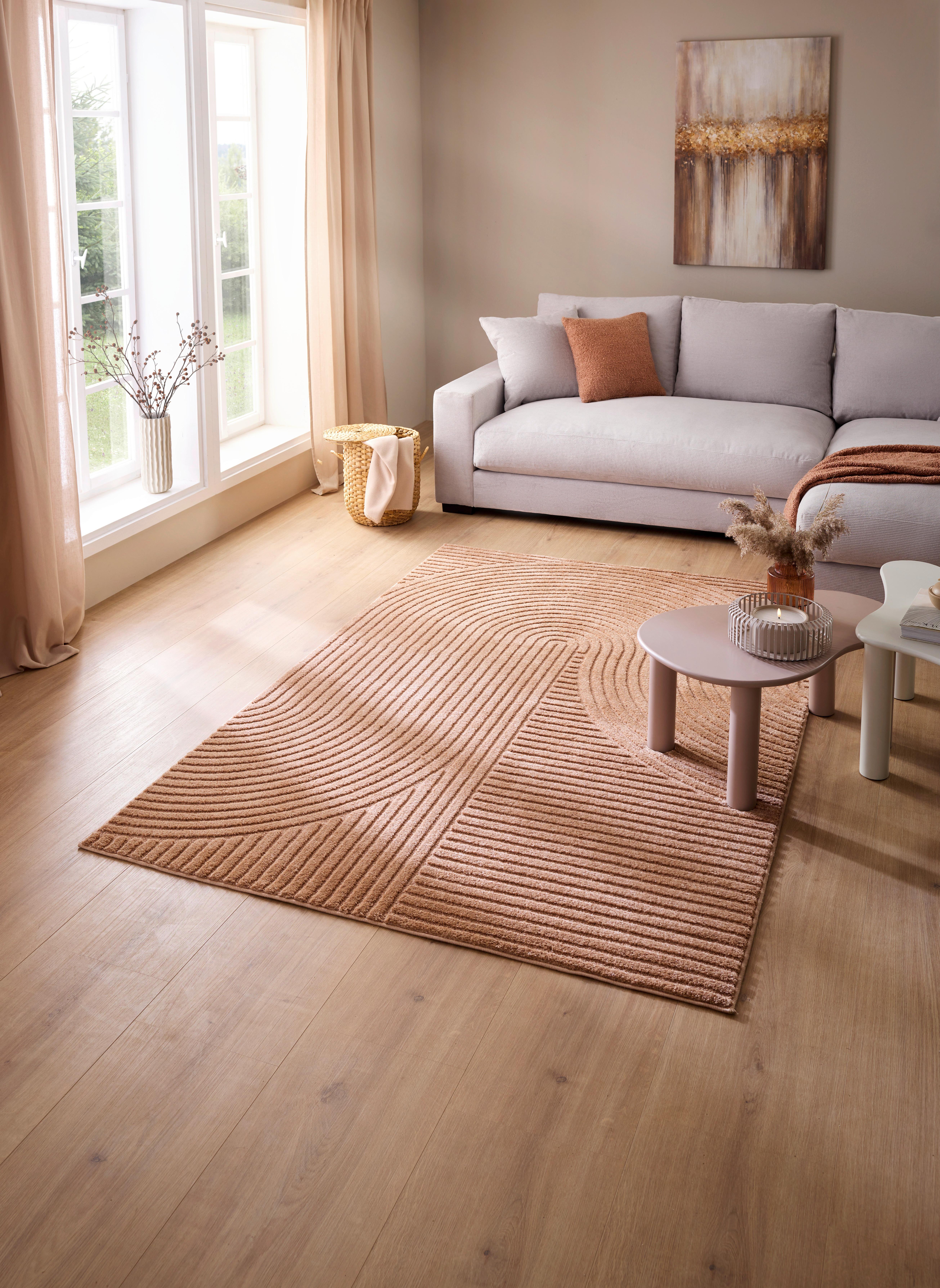 VÄVD MATTA ELIO 3 - terrakotta, Klassisk, textil (160/230cm) - Mömax