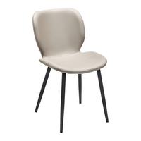 KRZESŁO IERY - czarny/taupe, Modern, metal/drewno (46/83/54cm) - Bessagi Home