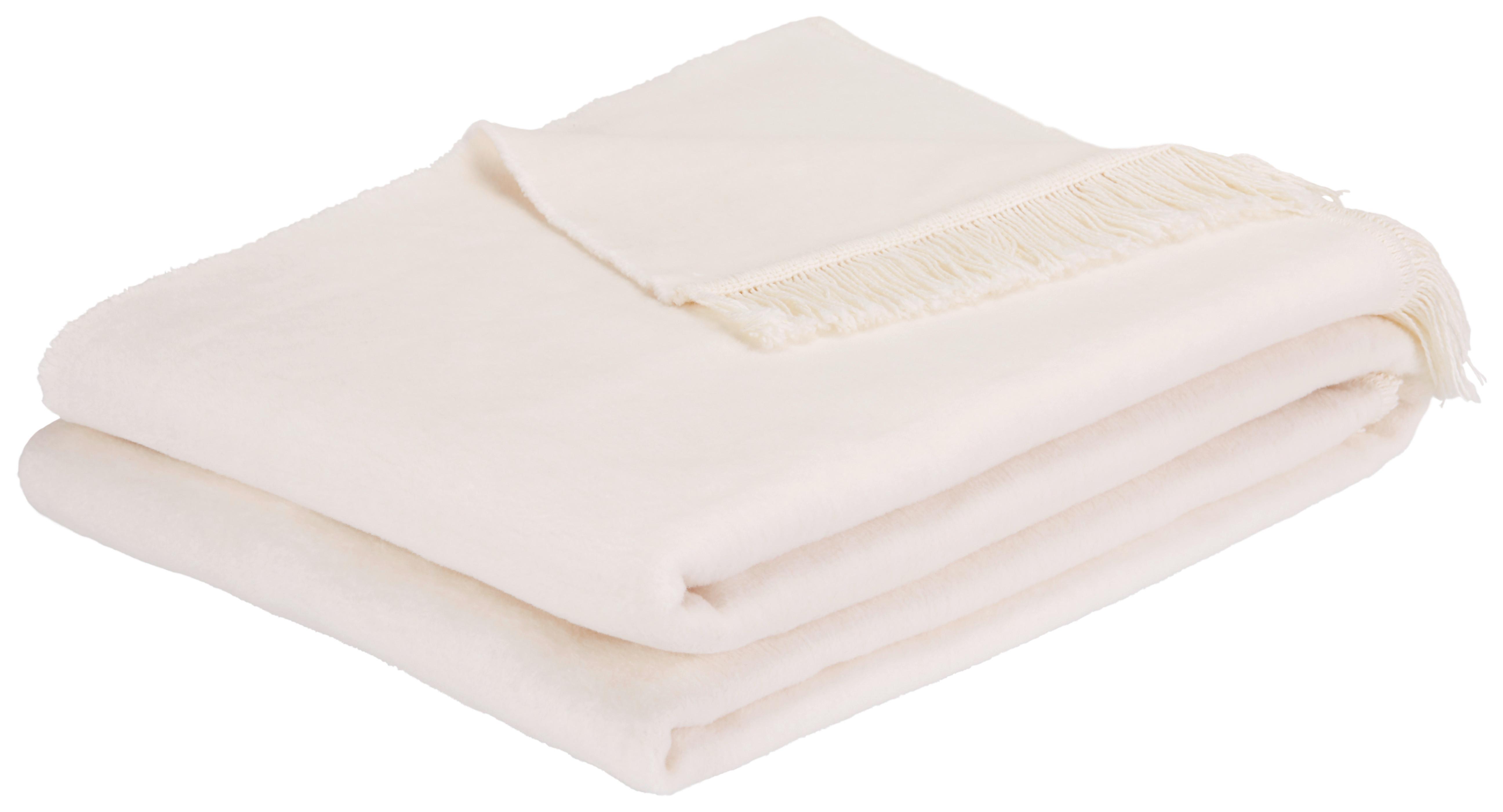 Wohndecke El Sol Weiss - Weiss, Textil (150/200cm) - Modern Living