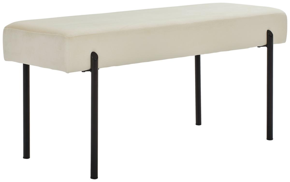 SIEDZISKO ANEMONE - czarny/biały, Modern, metal/tkanina (100/45/35cm) - PBJ