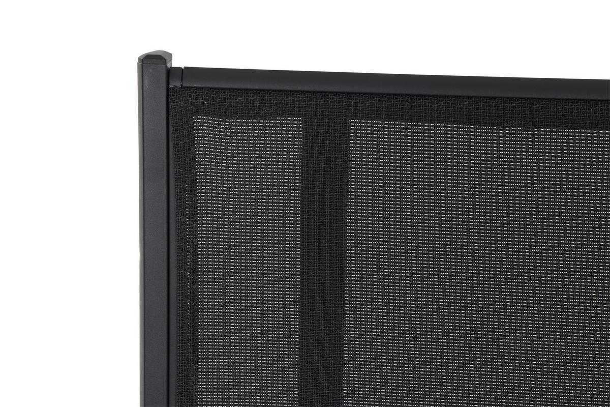 Gartenbank Metall/Textil 2-Sitzer Tesoro - Anthrazit/Schwarz, KONVENTIONELL, Kunststoff/Textil (139/97/67cm) - Siena Garden