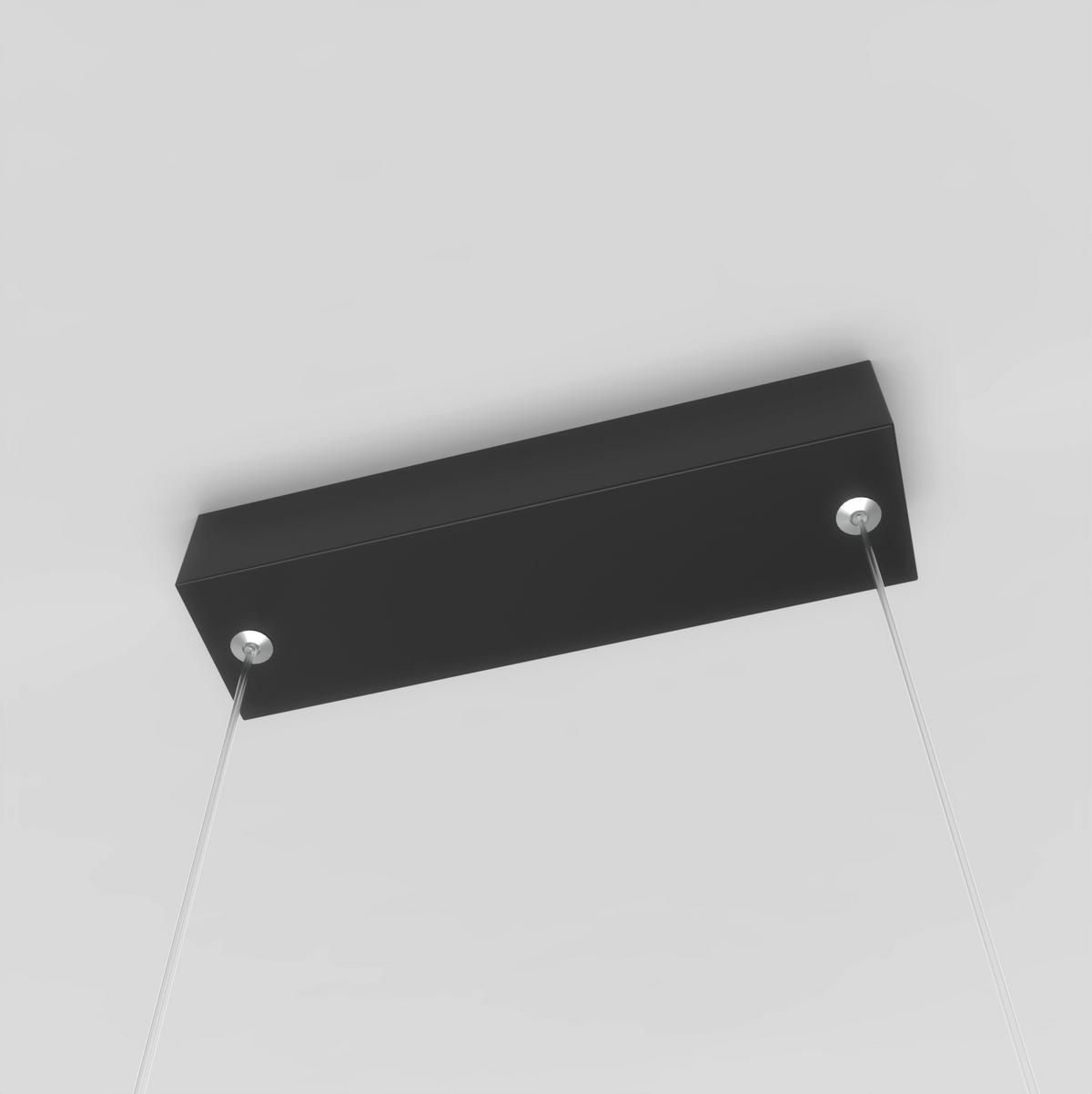 Led-hängeleuchte Lp-999/1w Bk Mirror - Schwarz, Design, Metall (120/60/5cm)