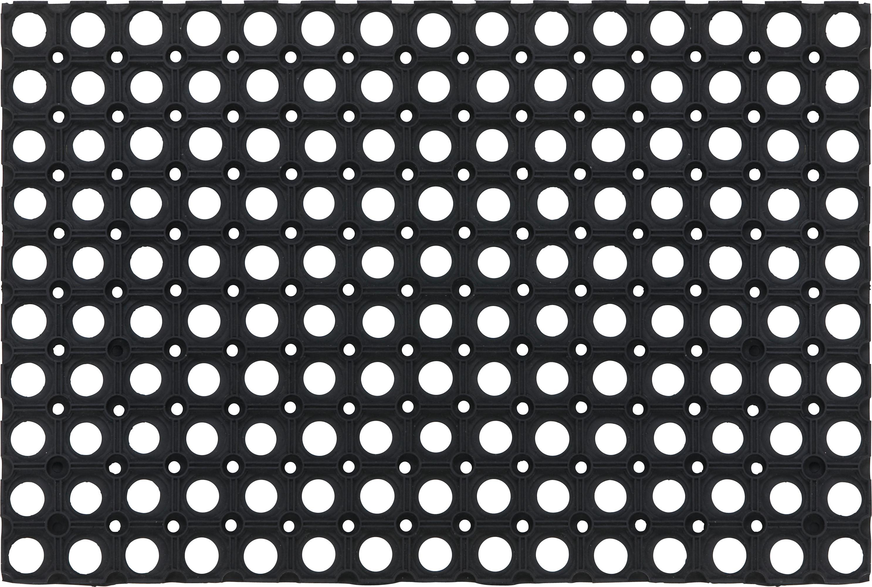 Covoraș Ring Rubber - negru, Konventionell, plastic (40/60cm) - Mömax