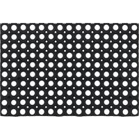 Fußmatte Ring Rubber Schwarz ca. 40x60cm - Schwarz, KONVENTIONELL, Kunststoff (40/60cm) - Mömax
