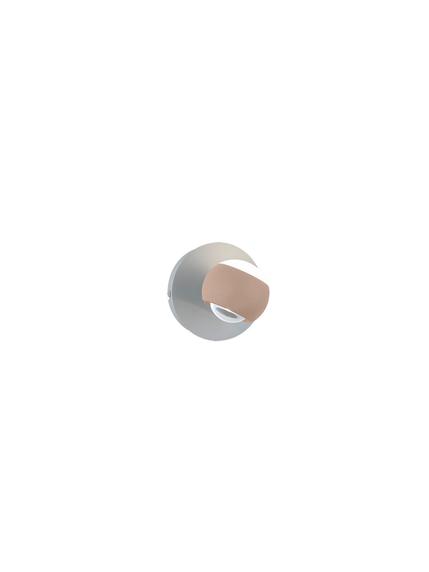 KINKIET LED MR24441148 CANNON - morela/szary, Konventionell, tworzywo sztuczne/metal (14,5/15,0cm) - Musterring