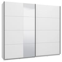 Schwebetürenschrank Gard Weiß - Schwarz/Weiß, KONVENTIONELL, Holzwerkstoff/Metall (245/217/61cm) - Based