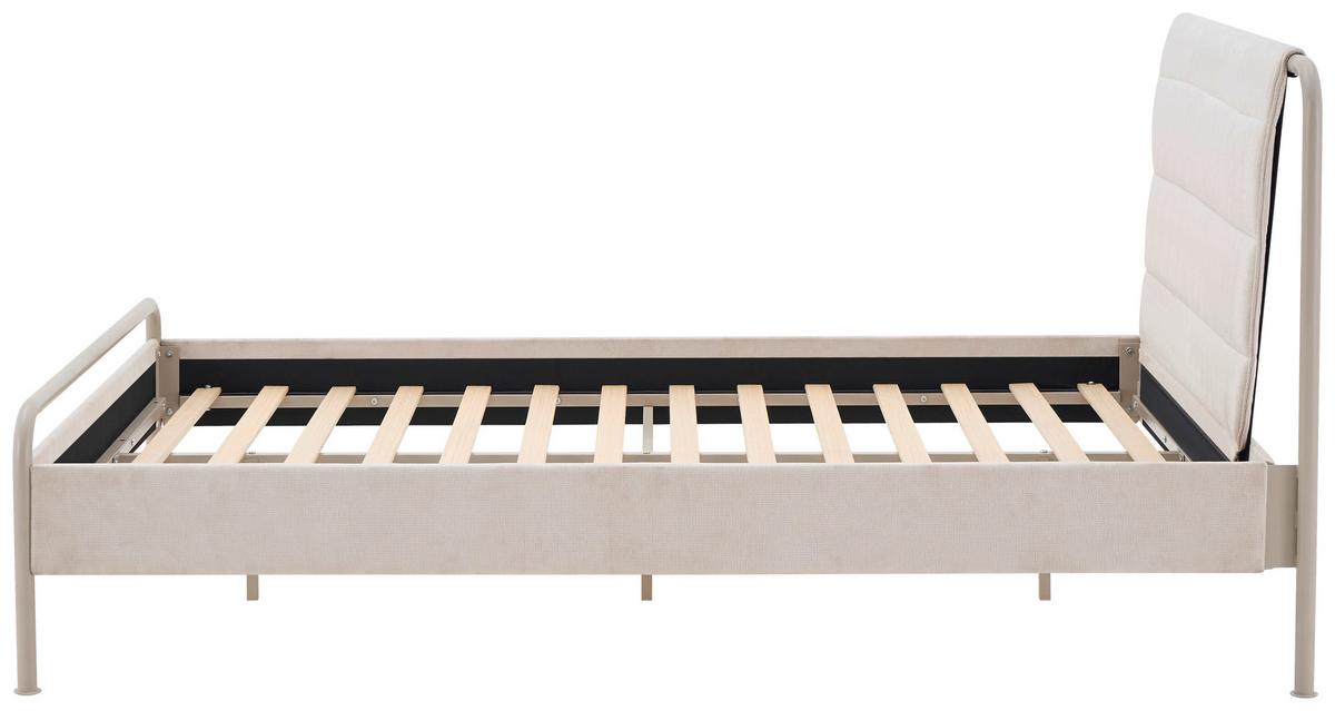 Metalni Krevet Lono - kašmir/prirodne boje, Romantično / ladanjski, drvo/metal (140/200cm) - Mömax
