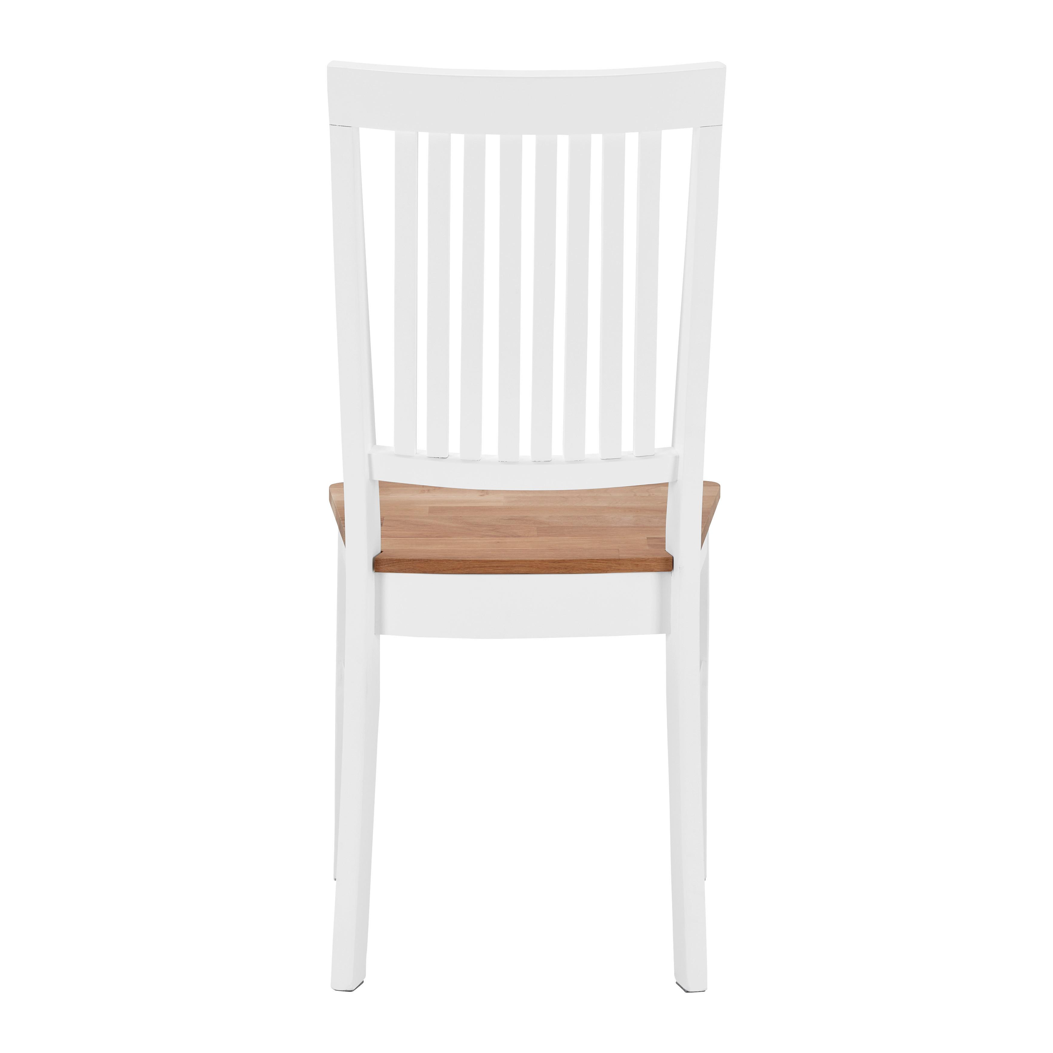 STOLSET ANTALIA - vit/naturfärgad, Modern, trä (44/98/59cm) - Bessagi Home