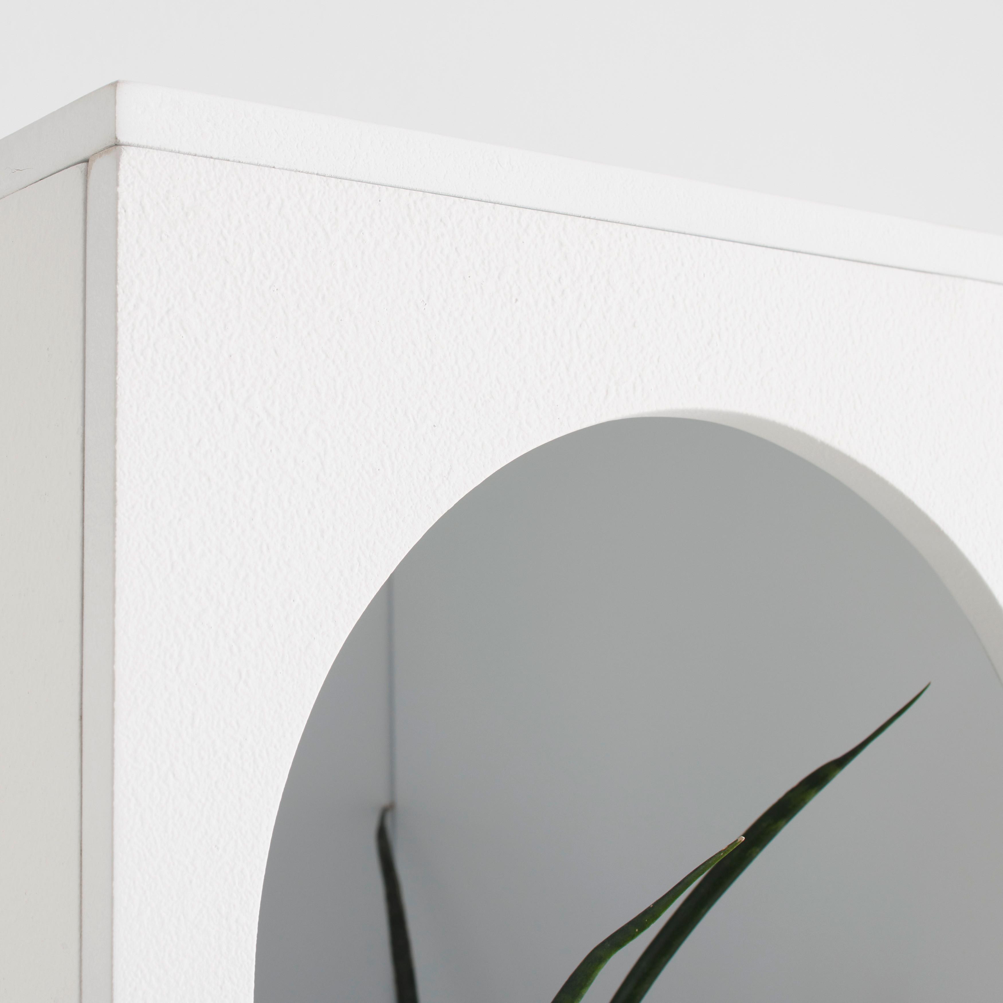 HYLLA SETTO -TREND- - vit, Romantik / Lanthus, trämaterial (45/75/31cm) - Premium Living