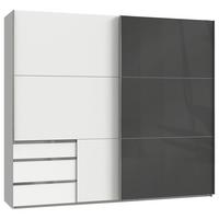 Ormar S Kliznim Vratima Level 36c - bijela/siva, Moderno, drvni materijal (250/216/65cm) - Modern Living