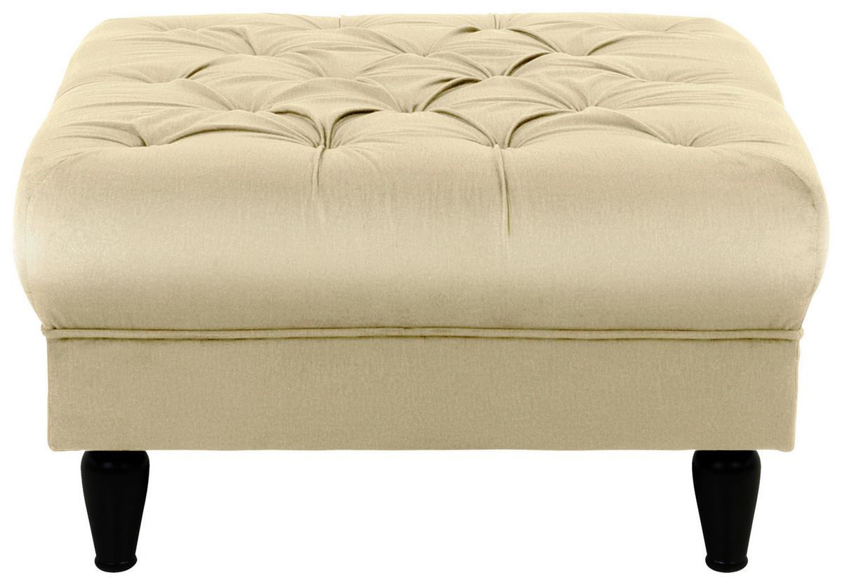 Tabure Cupido - bež/crna, Design, tekstil/drvo (82/44/82cm) - Mömax