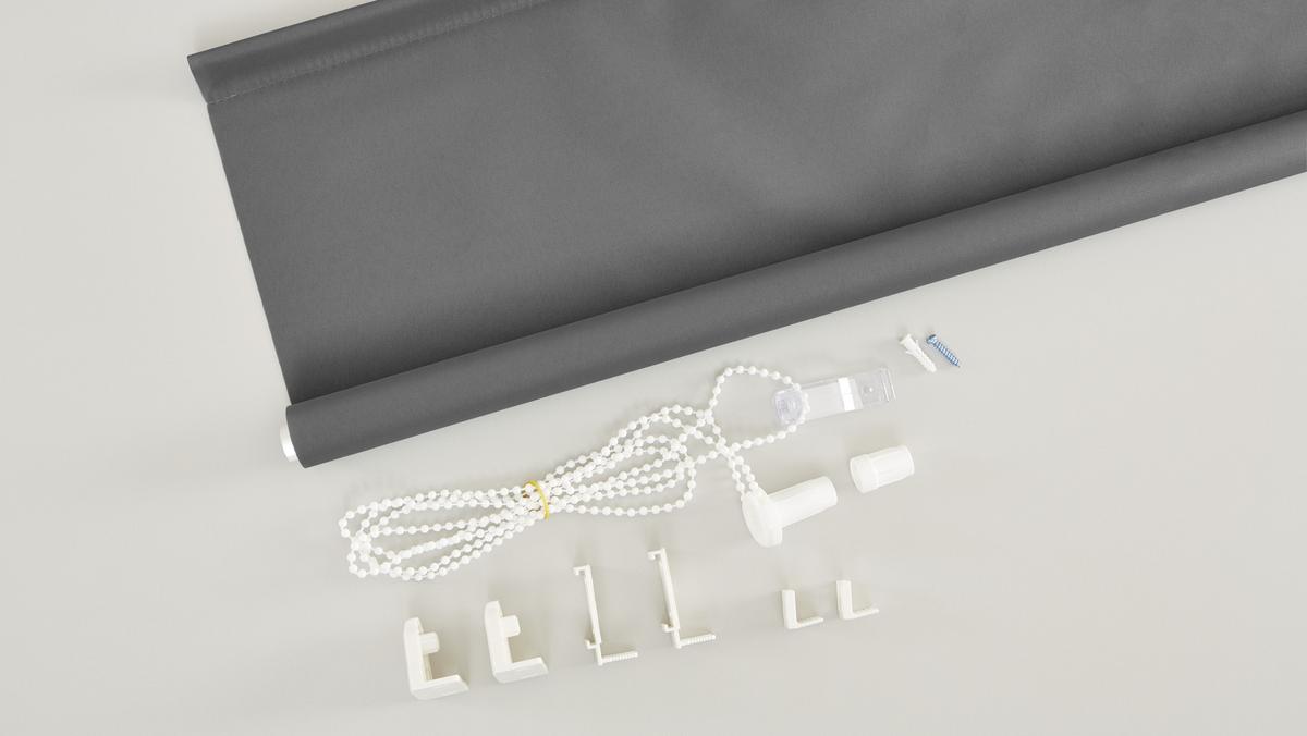 Klemmrollo Daylight in Grau ca. 120x150cm - Grau, Modern (120/150cm) - Modern Living