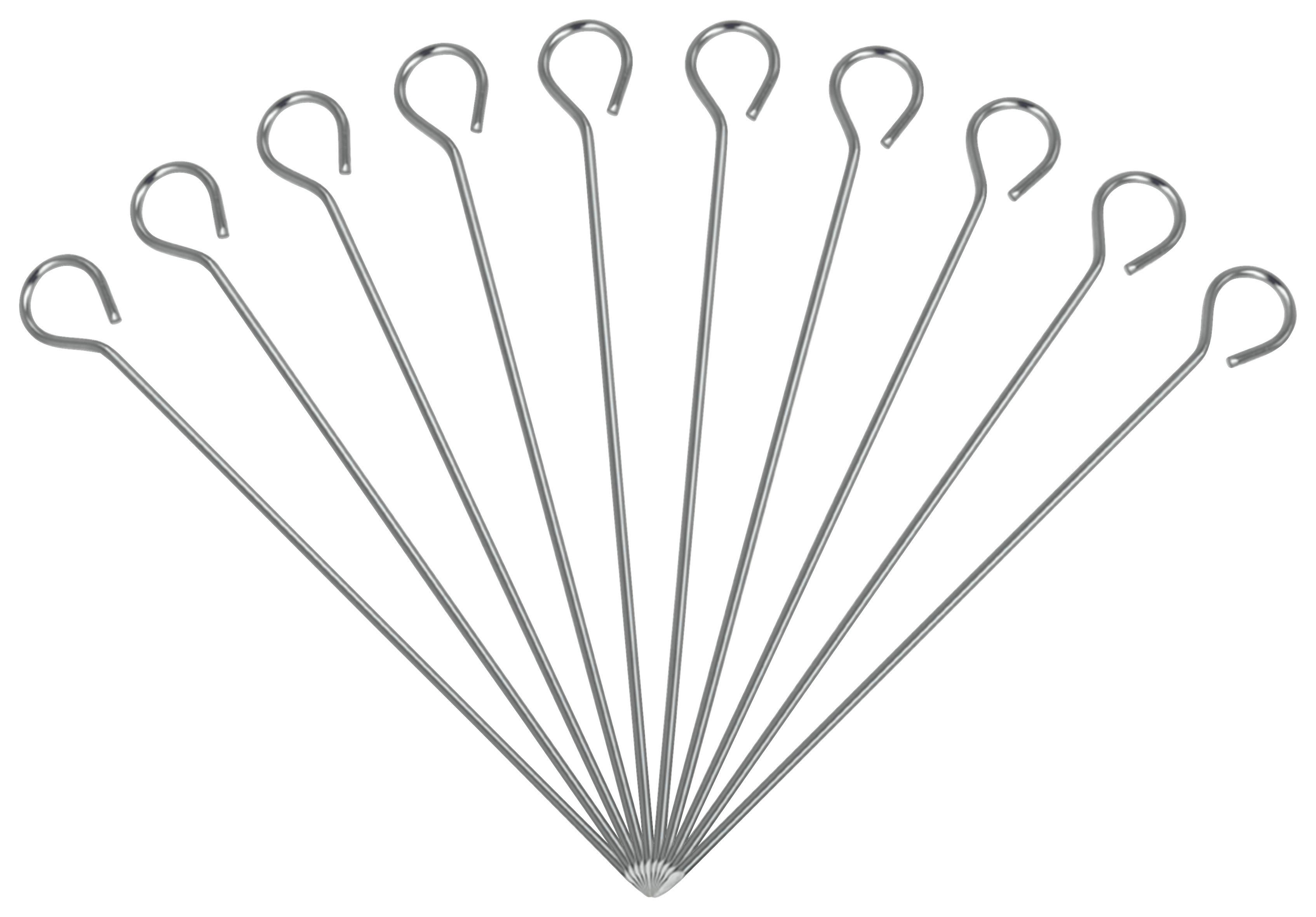 Hústűszett 10db/csomag - fém (11cm) - Metaltex