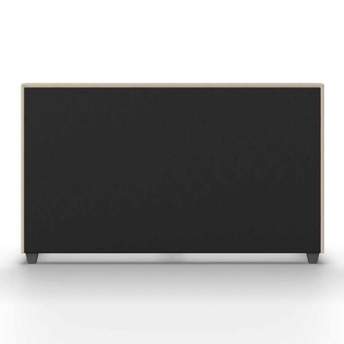 Polsterbett Frederico Creme ca. 180x200 cm - Creme/Schwarz, MODERN, Holzwerkstoff/Kunststoff (180/200cm) - Bessagi Home