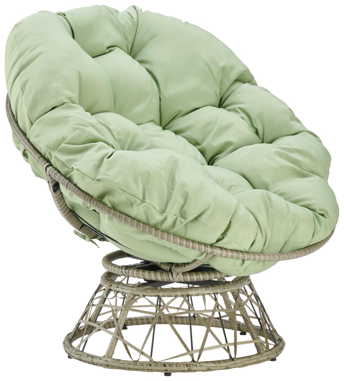 Scaun Altona - verde/gri, Modern, plastic/metal (96/90,5/76cm) - Mömax