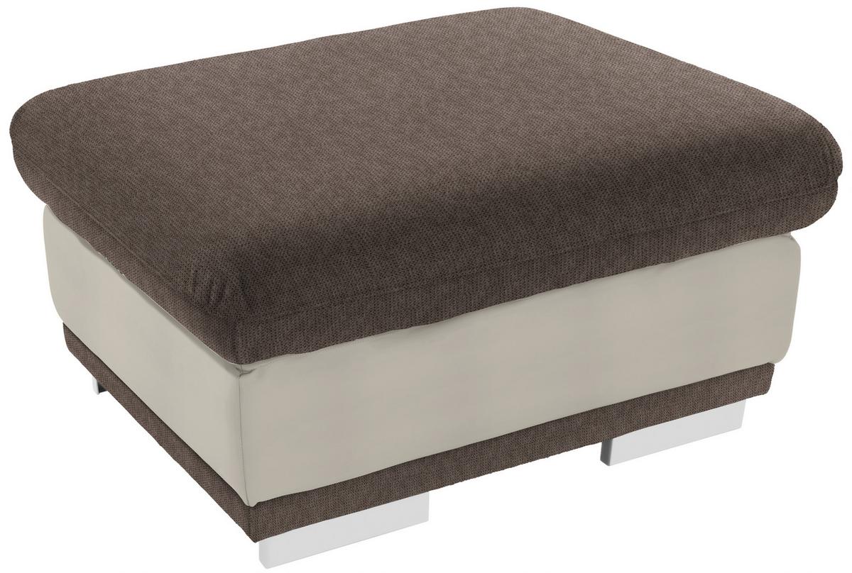 Tabure Seaside - barve kroma/rjavosiva, Konvencionalno, kovina/tekstil (97/47/67cm) - Premium Living