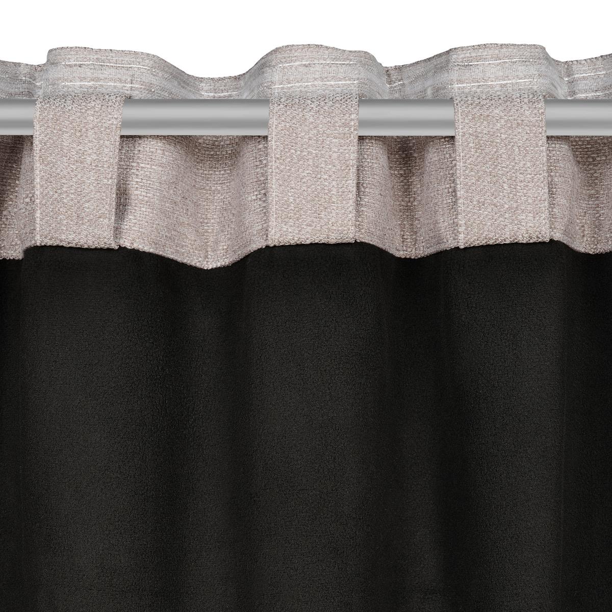 Zavesa S Toplotno Zaščito Alfi - bež, Konvencionalno, tekstil (135/255cm) - Modern Living