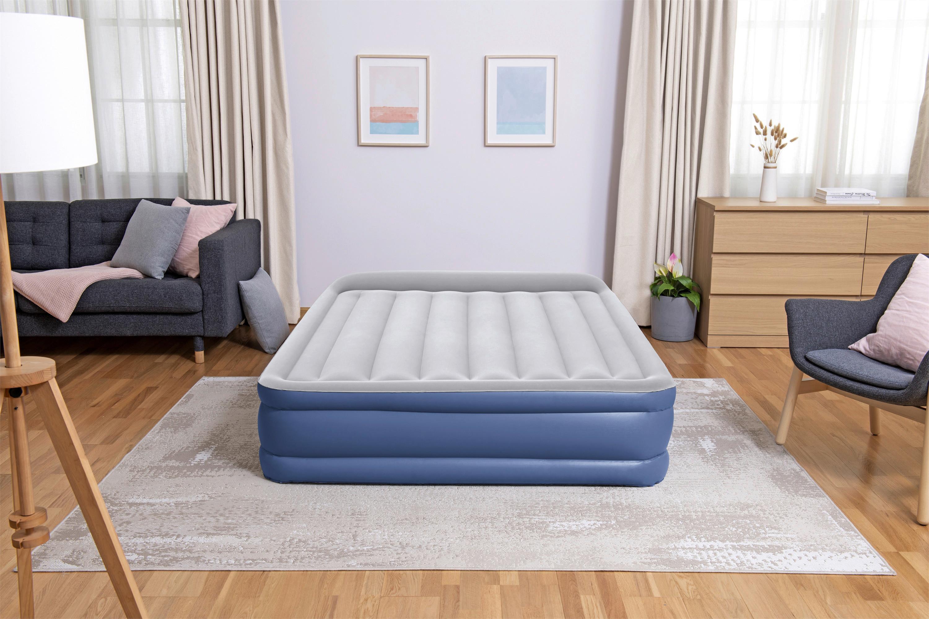 ŁÓŻKO DMUCHANE TRITECH AIR - ciemnoniebieski/jasnoszary, Konventionell, tworzywo sztuczne (203/152/46cm) - Bestway