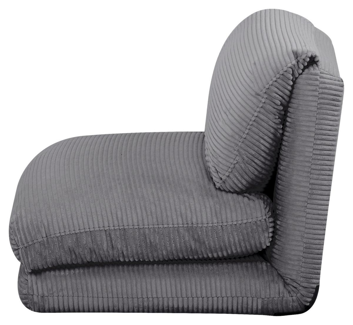 FOTEL Z FUNKCJĄ SPANIA ELYSIA - szary, Design, tkanina (82/58/78cm) - Livetastic