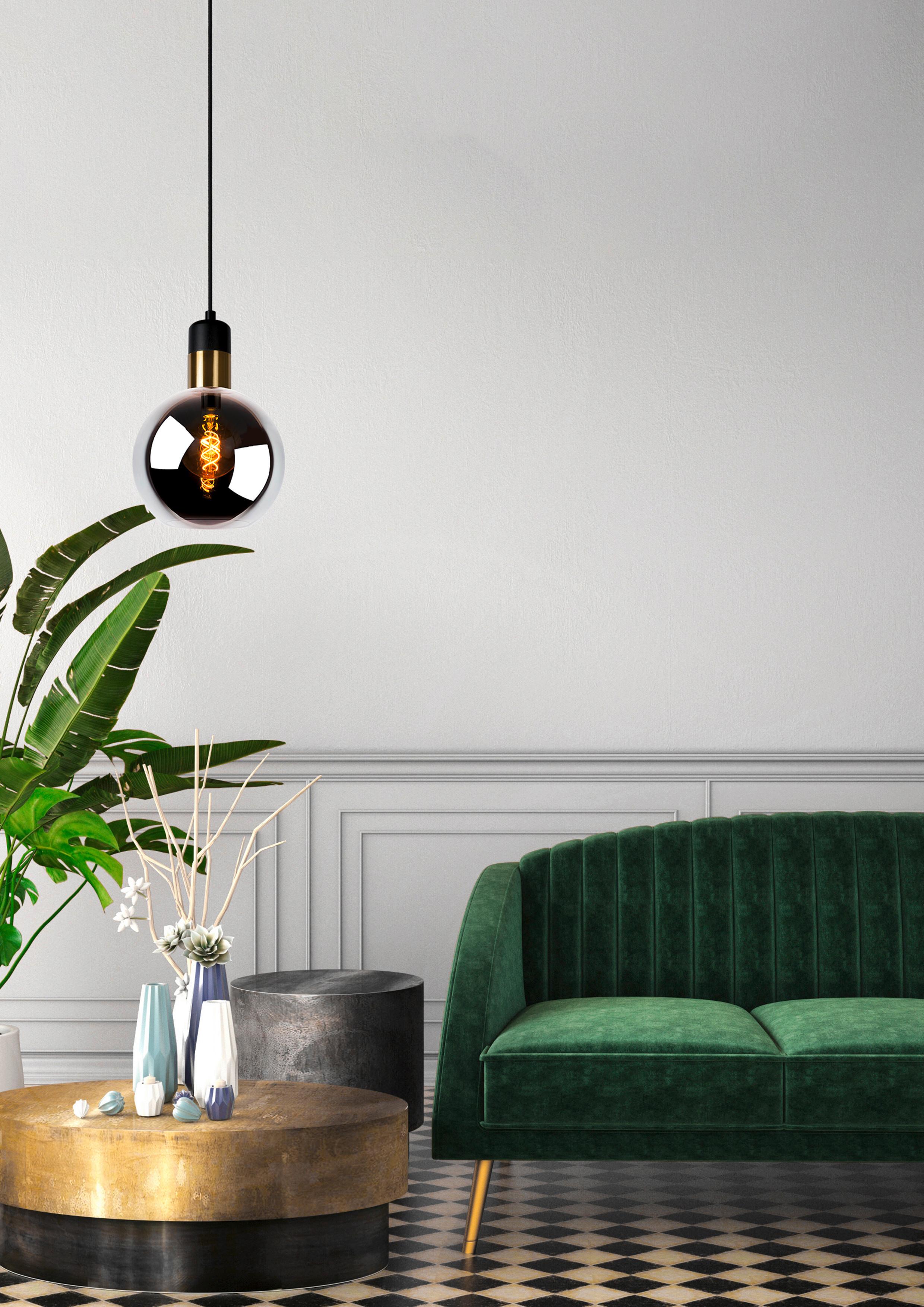 LAMPA WISZĄCA 34438/20/65 JULIUS - jasnoszary, Design, szkło (20/150cm) - Lucide