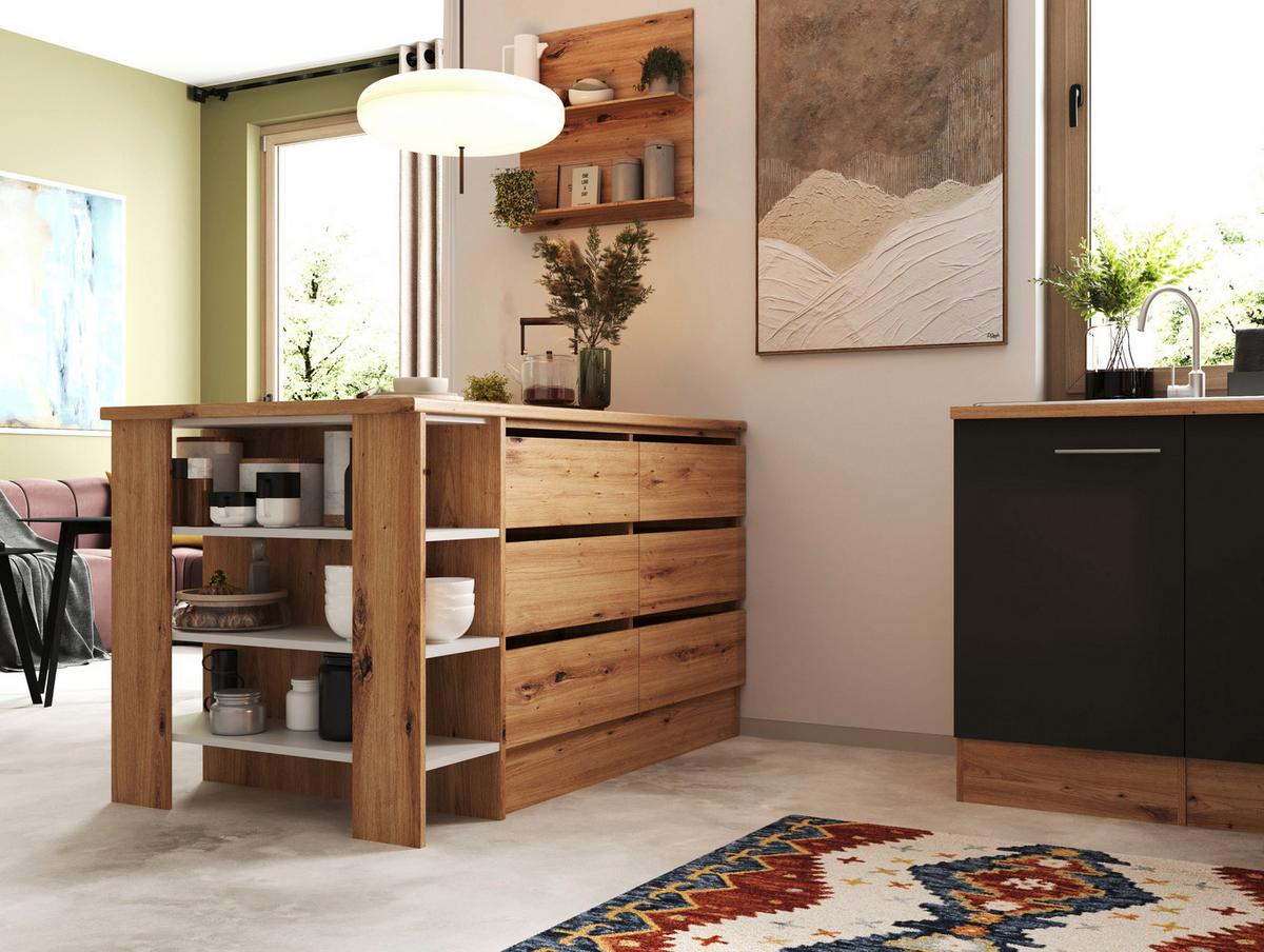 Kotna Kuhinja Z Aparati Hilde, 310x172cm - siva/barve aluminija, Design, kovina/leseni material (310/172cm) - Respekta