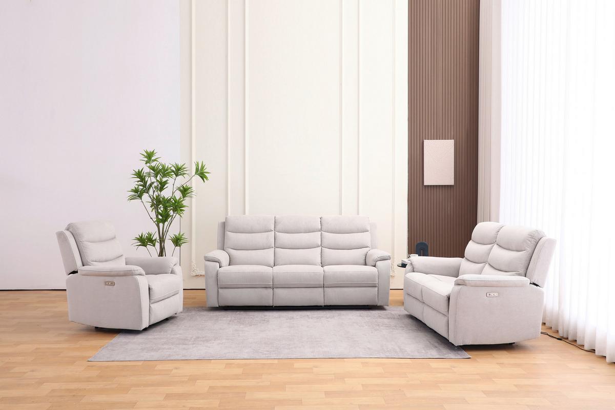 Relaks Fotelja Manchester - bež/crna, Konvencionalno, tekstil/plastika (82/103/96cm) - Ondega