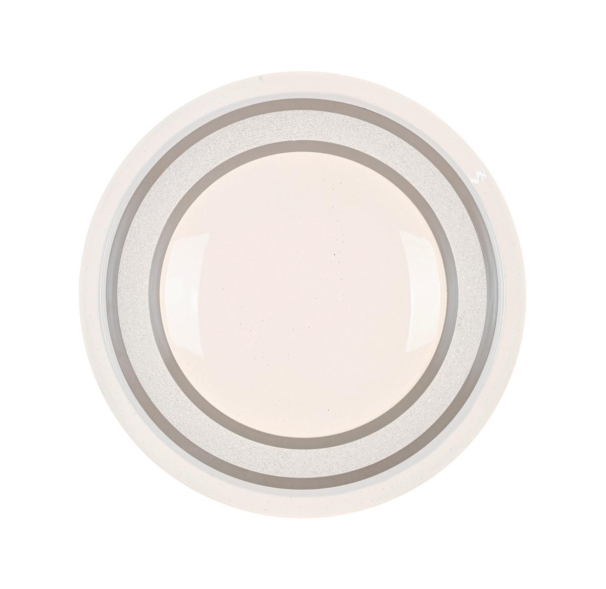 Led Mennyezeti Lámpa Giesbert - króm/fehér, Modern, műanyag/fém (55/8cm) - Premium Living