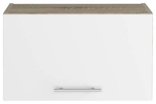 Konyhai Faliszekrény Corina - Sonoma tölgy/alumínium színű, Modern, műanyag/fém (60/36,2/34,6cm)