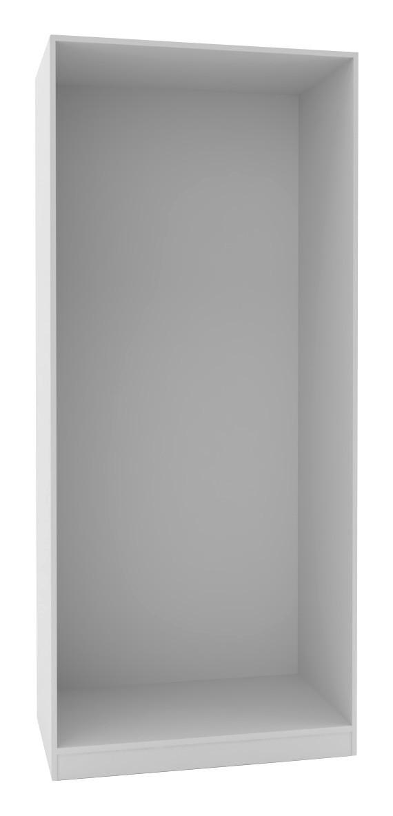 Kleiderschrankkorpus "UNIT" in Weiß - Weiß, MODERN, Holzwerkstoff (91,1/210/56,5cm) - Based