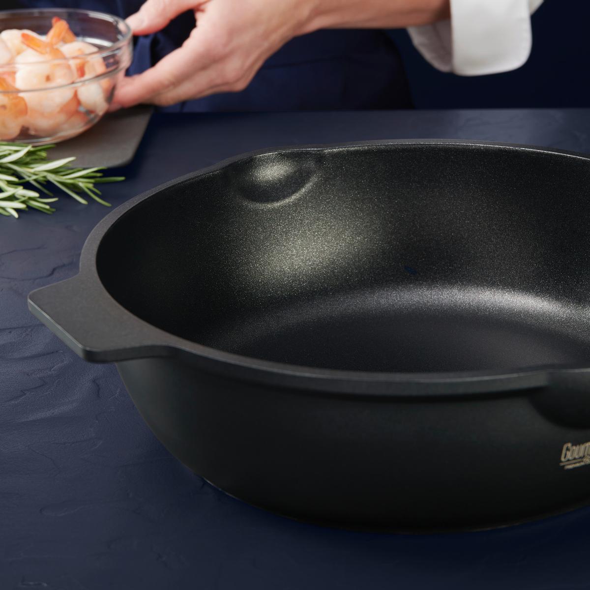 Tigaie Black Line 28 cm - negru, Konventionell, plastic/metal (28/8,5cm) - Gourmesto