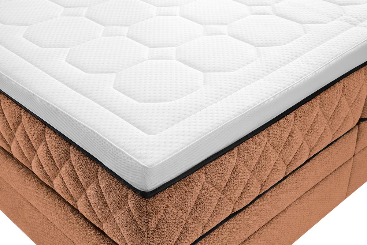 Boxspring Krevet Carmen - boje lješnjaka, Konvencionalno, drvni materijal/drvo (160/200cm) - Modern Living