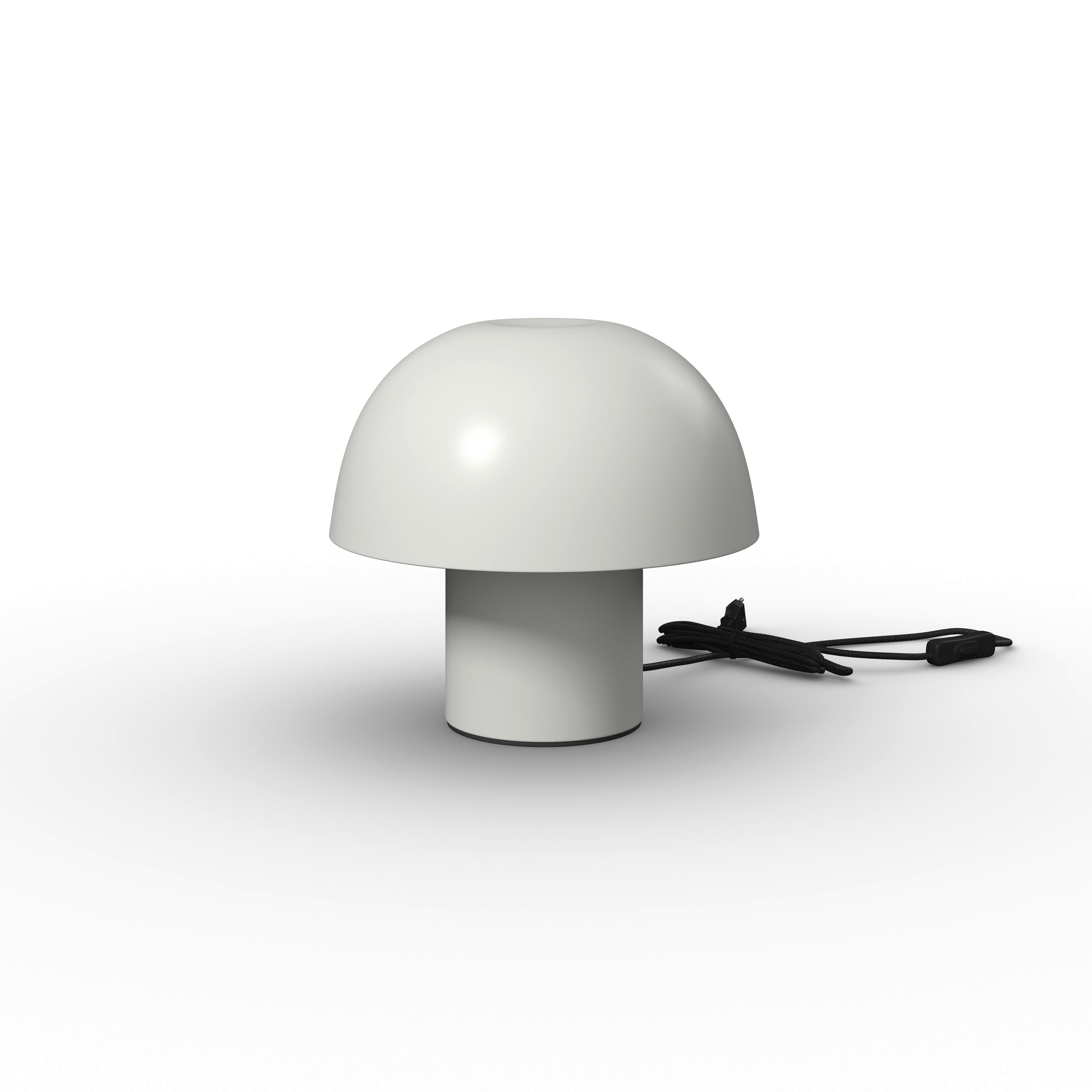 Tischleuchte Carla Weiß ca. 40 Watt - Weiß, MODERN, Metall (22,5/22cm) - Bessagi Home