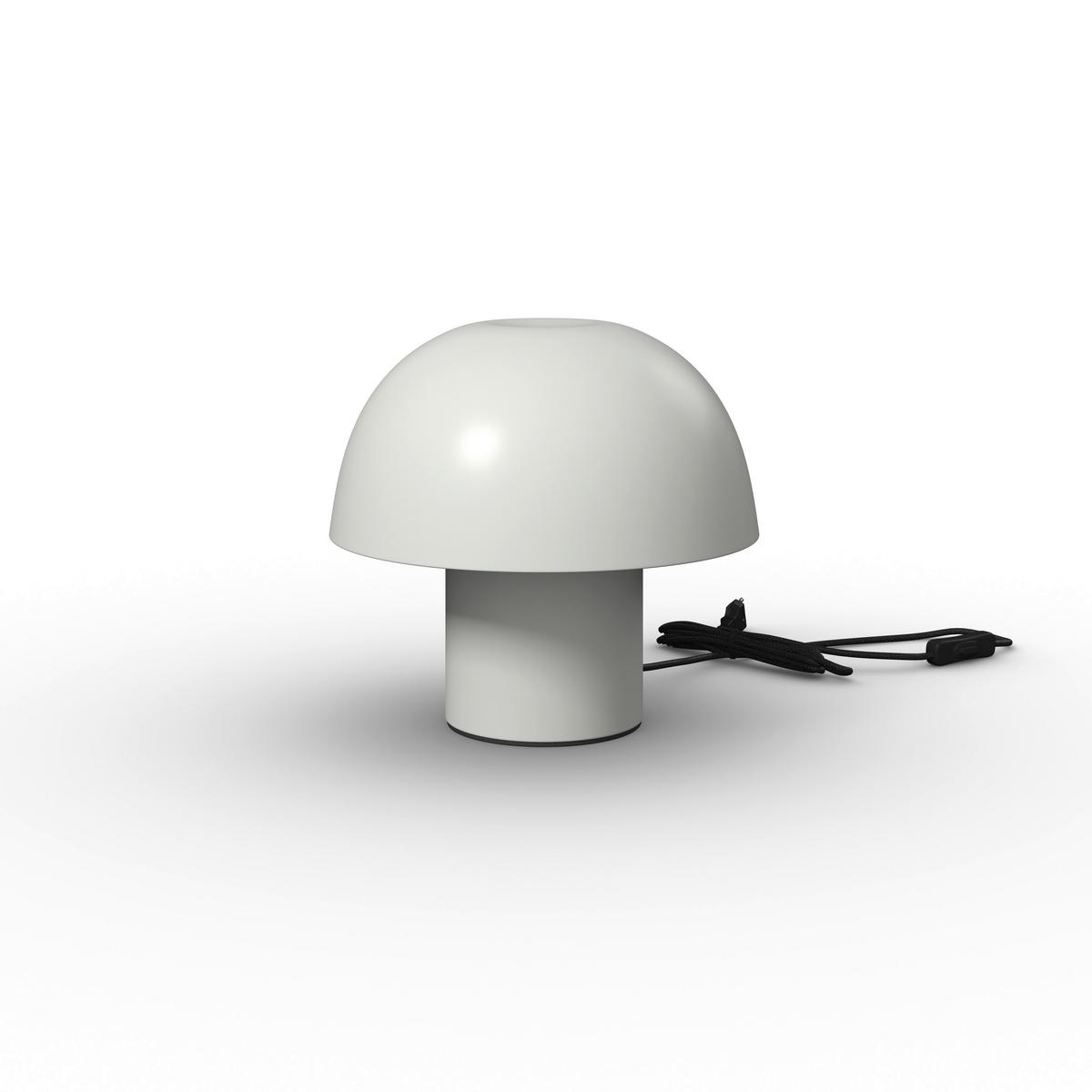 Tischleuchte Carla Weiß ca. 40 Watt - Weiß, MODERN, Metall (22,5/22cm) - Bessagi Home