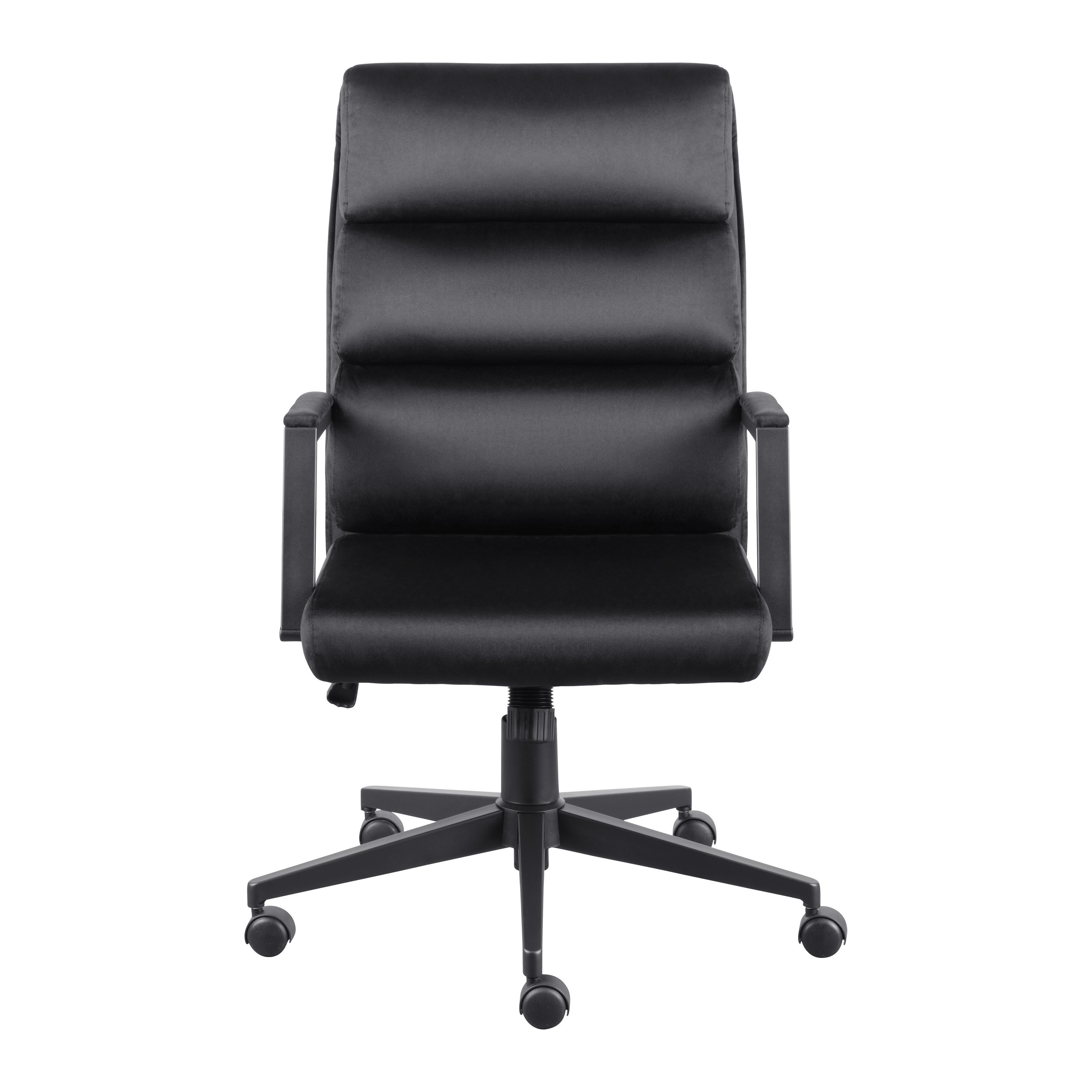 KONTORSSTOL MAN IN BLACK -EXKLUSIV- - svart, Modern, metall/textil (58/108-118/57cm) - Mömax