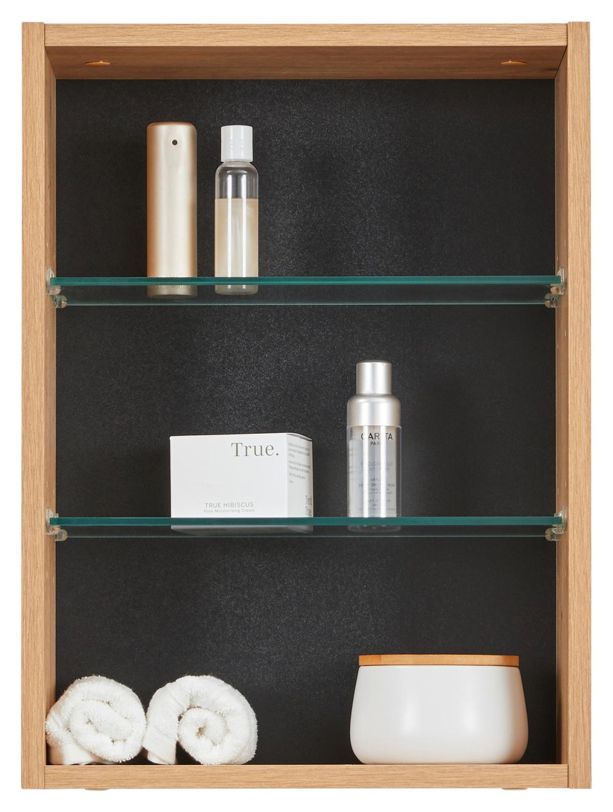 Hängeelement in Eiche Artisan - Eiche Artisan, MODERN, Glas/Holzwerkstoff (40/54/20cm) - Mömax