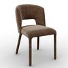 CHAISE ANEA - marron, MODERN, métal/textile (52/79/55,5cm) - Bessagi Home