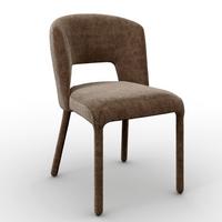 Stuhl Anea Braun Webstoff Gepolstert - Braun, MODERN, Holz/Textil (52/79/55,5cm) - Bessagi Home