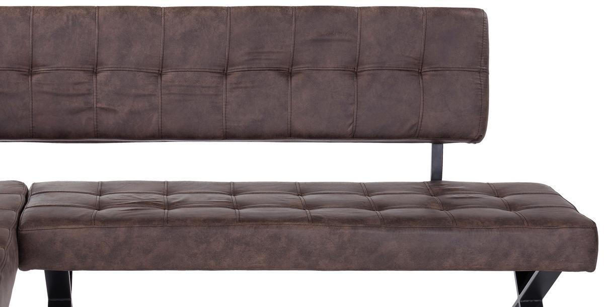 Kotna Klop Donna, Vintage Rjava, 150 X 200 Cm - rjava/antracit, Moderno, kovina/tekstil (150/200cm)