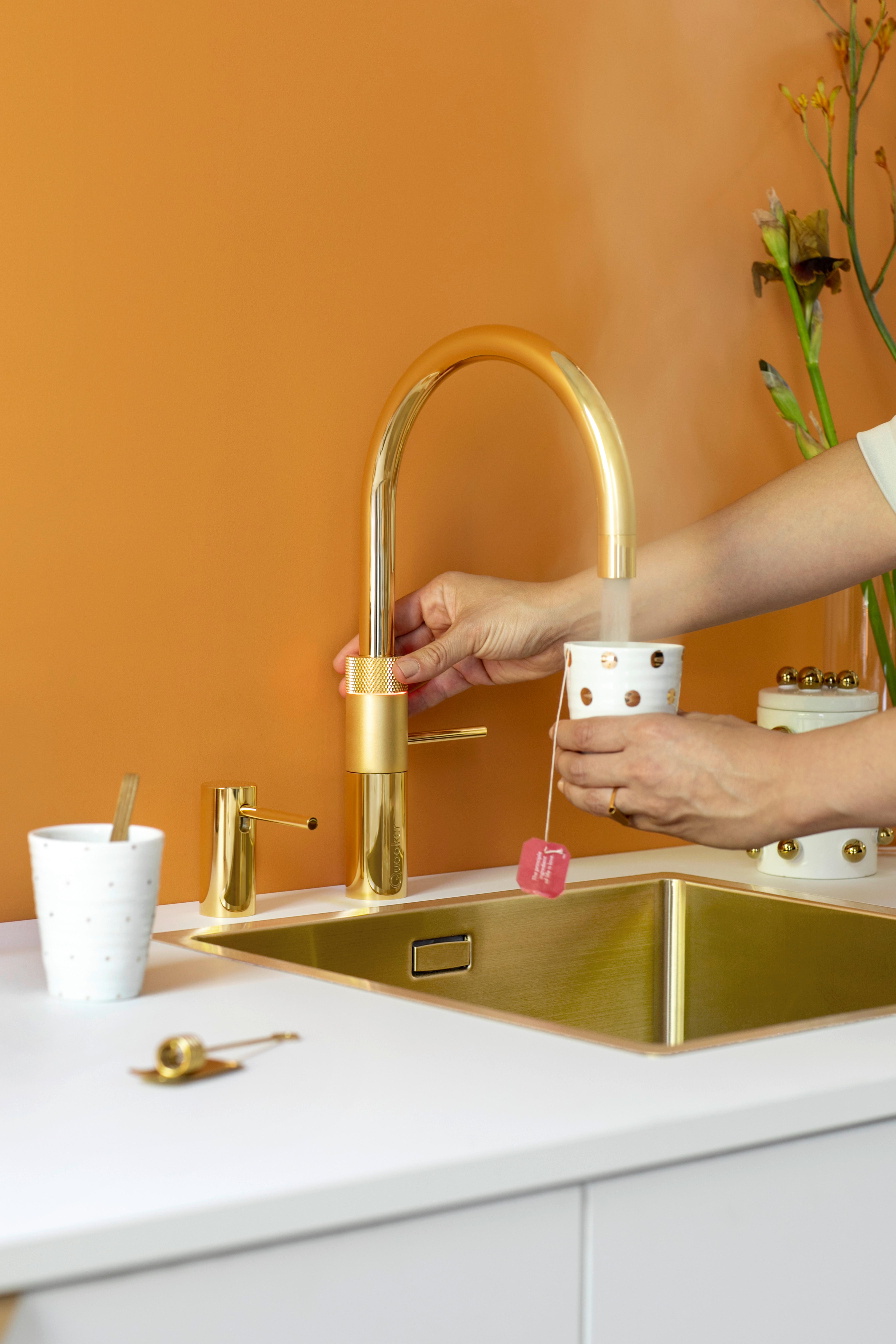 KÜCHENARMATUR 3FRGLD - Goldfarben, Basics, Metall (24/36,6cm) - Quooker