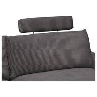 Tetiera CORA - gri închis, Modern, metal/textil (63/57/40cm) - Mömax