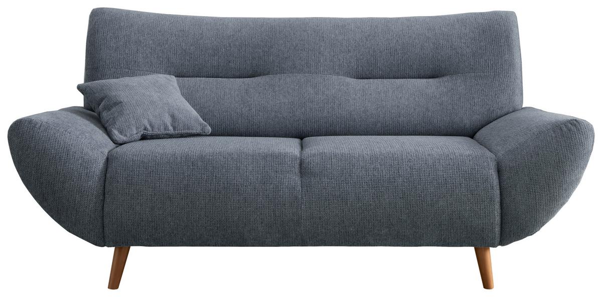2-Sitzer-Sofa Drago Hellblau Chenille - Wildeiche/Hellblau, MODERN, Holz/Textil (173/81/90cm) - MID.YOU