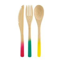 Evőeszközkészlet Monkey Island - natúr színű, fa - Based