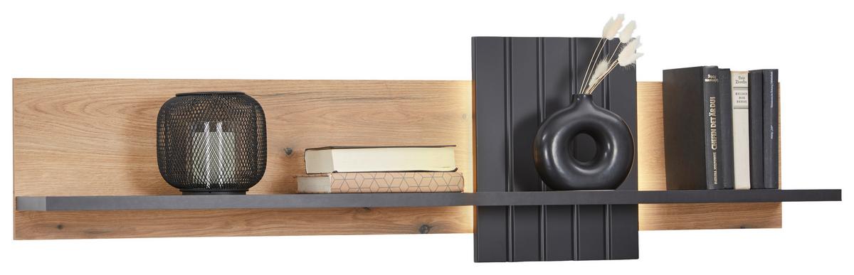 Poliță de perete VERDANA - Modern, material pe bază de lemn (140/39/23,5cm) - Modern Living