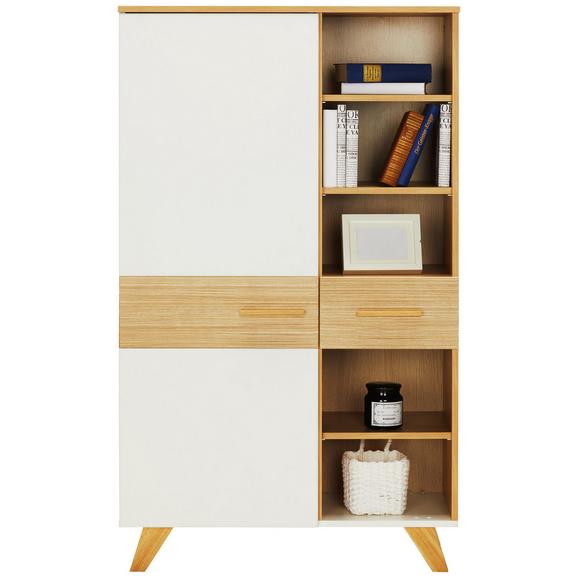 Highboard in Weiß/Eichefarben Highboard in Weiß/Eichefarben