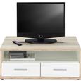 TV-ELEMENT Weiß/Eichefarben - Eichefarben/Weiß, Holz/Holzwerkstoff (92/40/59cm) - Modern Living
