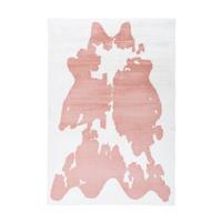 HOCHFLORTEPPICH RABBIT ANIMAL - Weiss/Rosa, Konventionell, Textil (160/230cm) - Kayoom