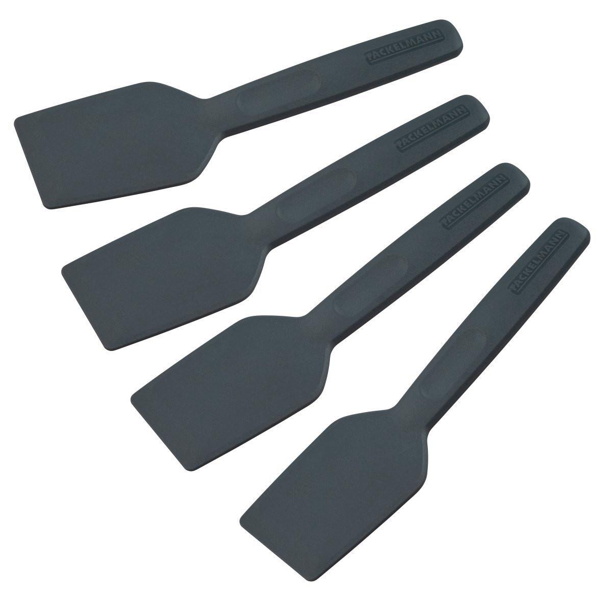 Raclettespachtel Statement in Dunkelgrau 4-teilig - Dunkelgrau, Kunststoff (23cm) - Fackelmann