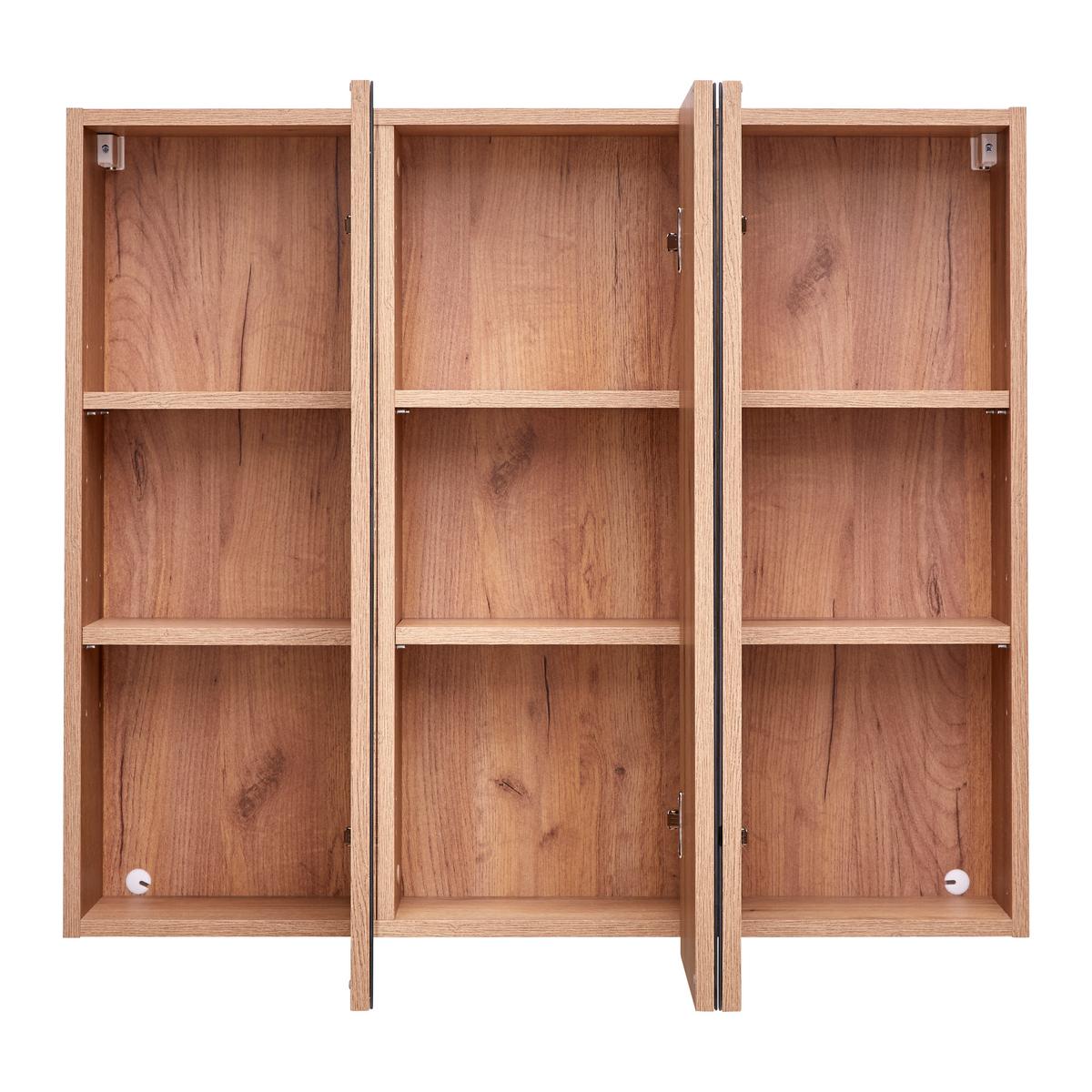 Omara Z Ogledalom Purebliss, Barva Hrasta - barve hrasta, Moderno, leseni material (90/80/20cm) - Mömax